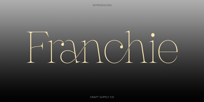 Franchie Font Poster 1