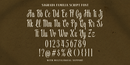 Sagrada Familia Font Poster 5
