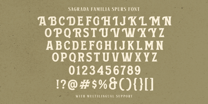 Sagrada Familia Font Poster 6