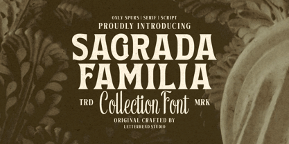 Sagrada Familia Font Poster 1