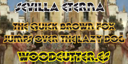 Sevilla Eterna Font Poster 2