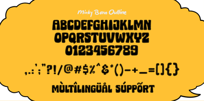 Micky Bonn Font Poster 8