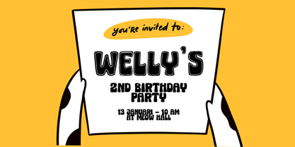 Micky Bonn Font Poster 4