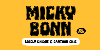 Micky Bonn Font Poster 1