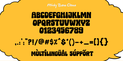Micky Bonn Font Poster 9