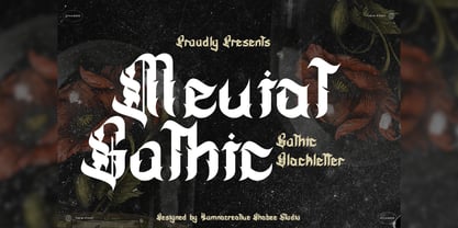Meviat Gothic Font Poster 1