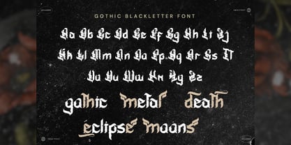 Meviat Gothic Font Poster 2