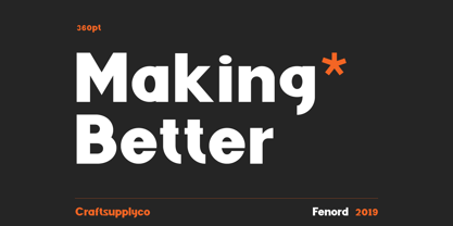 Fenord Font Poster 6