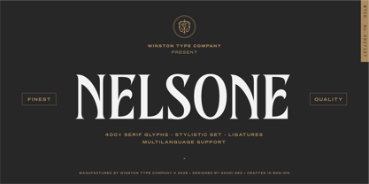 WT Nelsone Font Poster 1