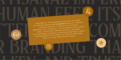 WT Nelsone Font Poster 2