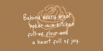 Creamy Sauce Font Poster 2