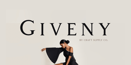 Giveny Font Poster 1