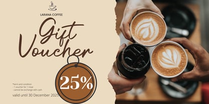 Austrian Cinamone Font Poster 9