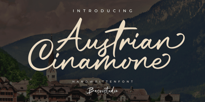 Austrian Cinamone Font Poster 1