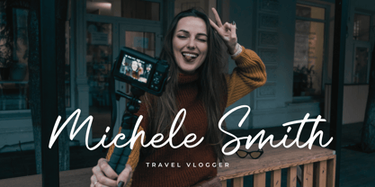 Austrian Cinamone Font Poster 3