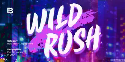 Wild Rush Font Poster 1