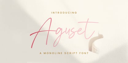 Aguset Font Poster 1