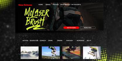 Molaser Brush Font Poster 10