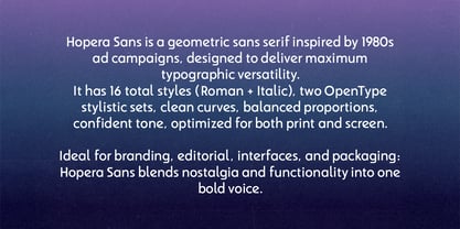 Hopera Sans Font Poster 7