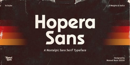 Hopera Sans Font Poster 1