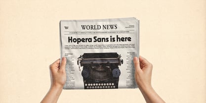 Hopera Sans Font Poster 10