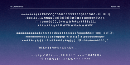 Hopera Sans Font Poster 6