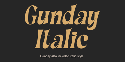 Gunday Font Poster 5