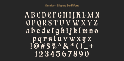Gunday Font Poster 12