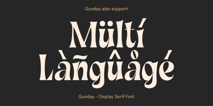 Gunday Font Poster 11