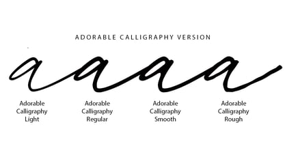 Adorable Calligraphy Font Poster 2