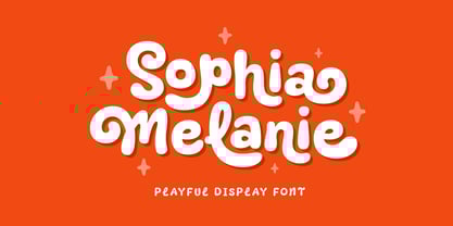 Sophia Melanie Font Poster 1