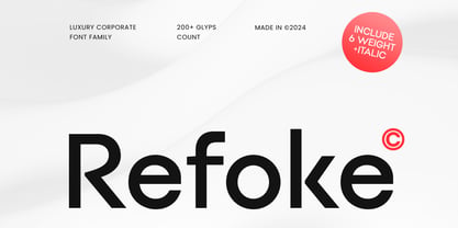 Refoke Font Poster 1