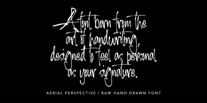 Aerial Perspective Font Poster 12