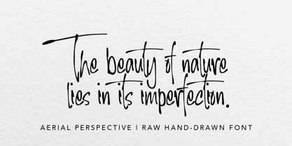 Aerial Perspective Font Poster 4