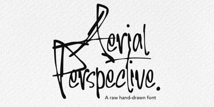 Aerial Perspective Font Poster 1