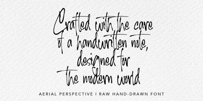 Aerial Perspective Font Poster 8