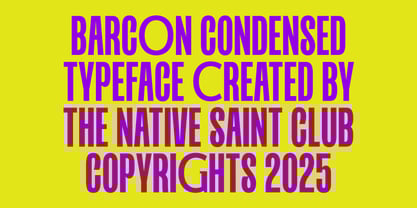 Barcon Font Poster 4