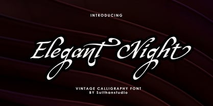 Elegant night Font Poster 1