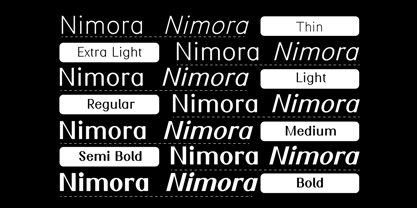 Nimora Font Poster 14