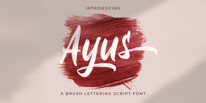 Ayus Font Poster 1