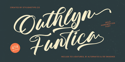 Outhlyn Funtica Font Poster 1