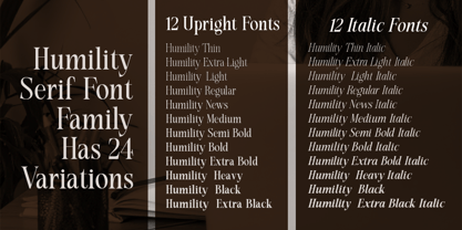 Humility Font Poster 4