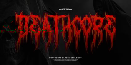 Deathcore Font Poster 1