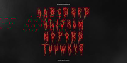 Deathcore Font Poster 12