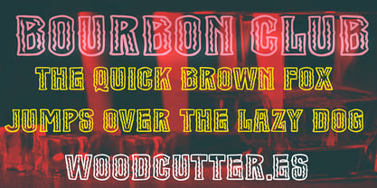 Bourbon Club Font Poster 3
