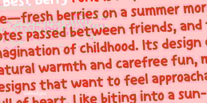 Best Berry Font Poster 2