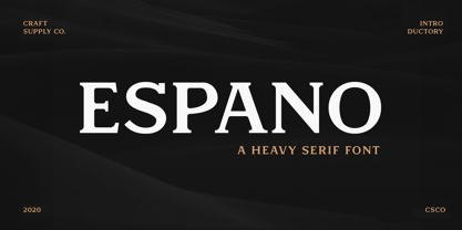 Espano Font Poster 1