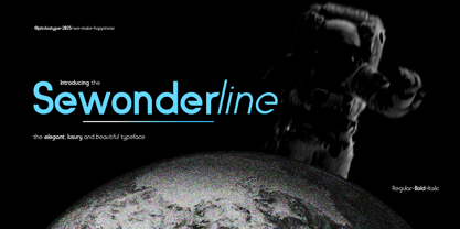 Sewonderline Font Poster 4