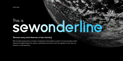 Sewonderline Font Poster 1
