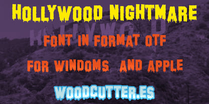 Hollywood Nightmare Font Poster 4